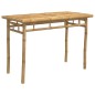 Mesa de jantar para jardim 110x55x75 cm bambu