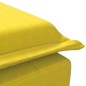 Chaise lounge de massagem com rolo veludo amarelo