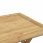 Mesa de jardim dobrável 45x45x45 cm bambu