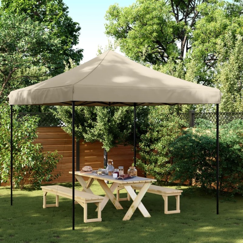 Tenda p/ festas pop-up dobrável 292x292x315cm cinza-acastanhado-Toldos e gazebos-Home Retail