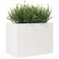 Vaso/floreira de jardim 90x60x68,5 cm pinho maciço branco