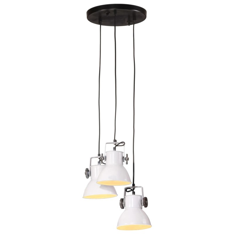 Candeeiro suspenso 25 W 30x30x100 cm E27 branco-Candeeiros-Home Retail