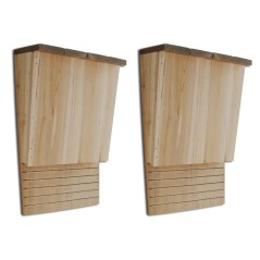 Conjunto de 2 casas de morcegos 22 x 12 x 34 cm - vidaXL | Casinhas...