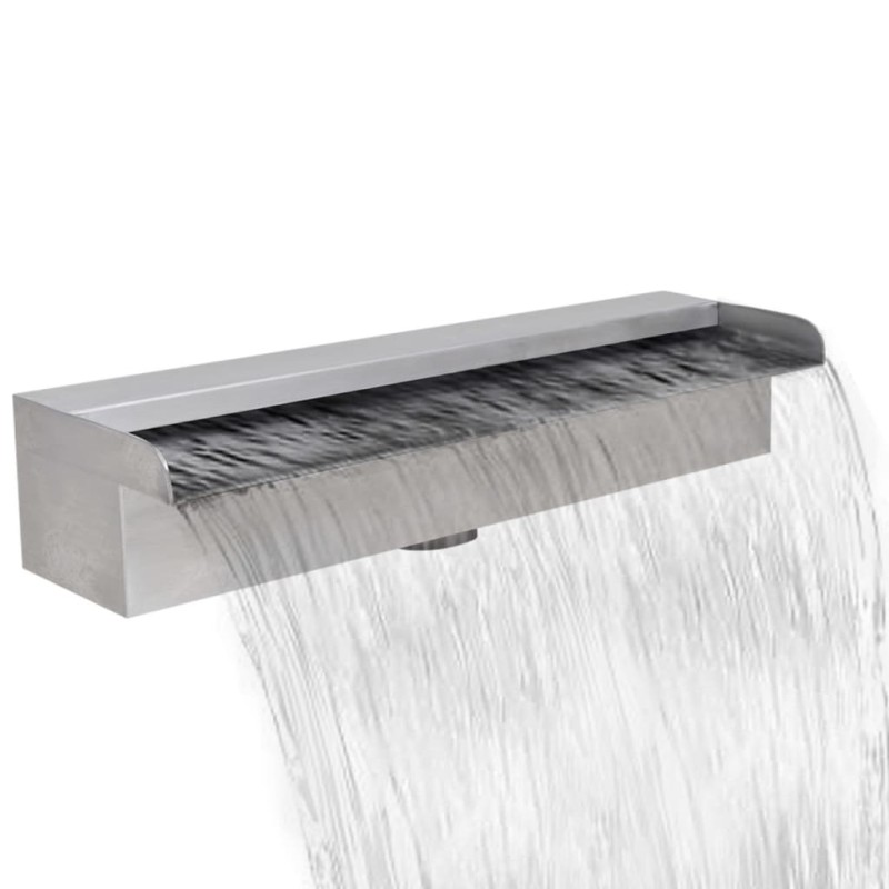 Fonte para piscina retangular 45 cm aço inoxidável-Fontes artificiais-Home Retail