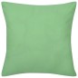 130925 4 Apple Green Cushion Covers Cotton 40 x 40 cm