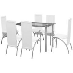 Conjunto de jantar 7 pcs branco