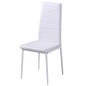 Conjunto mesa de jantar 5 pcs preto e branco