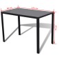 Conjunto mesa de jantar 5 pcs preto e branco