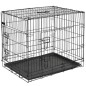 @Pet Transportadora para cães metal 92,5x57,5x64 cm preto 15003