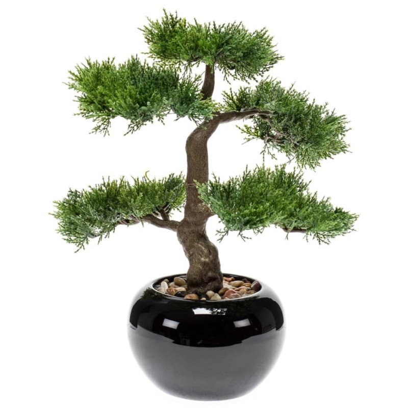 Emerald Bonsai cedro artificial 34 cm verde 420003-Flores sintéticas-Home Retail