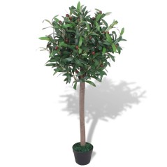 Planta loureiro artificial com vaso 120 cm verde