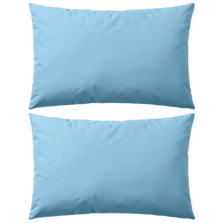 Almofadas para exterior 2 pcs 60x40 cm azul claro