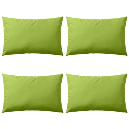 Almofadas para exterior 4 pcs 60x40 cm verde maçã