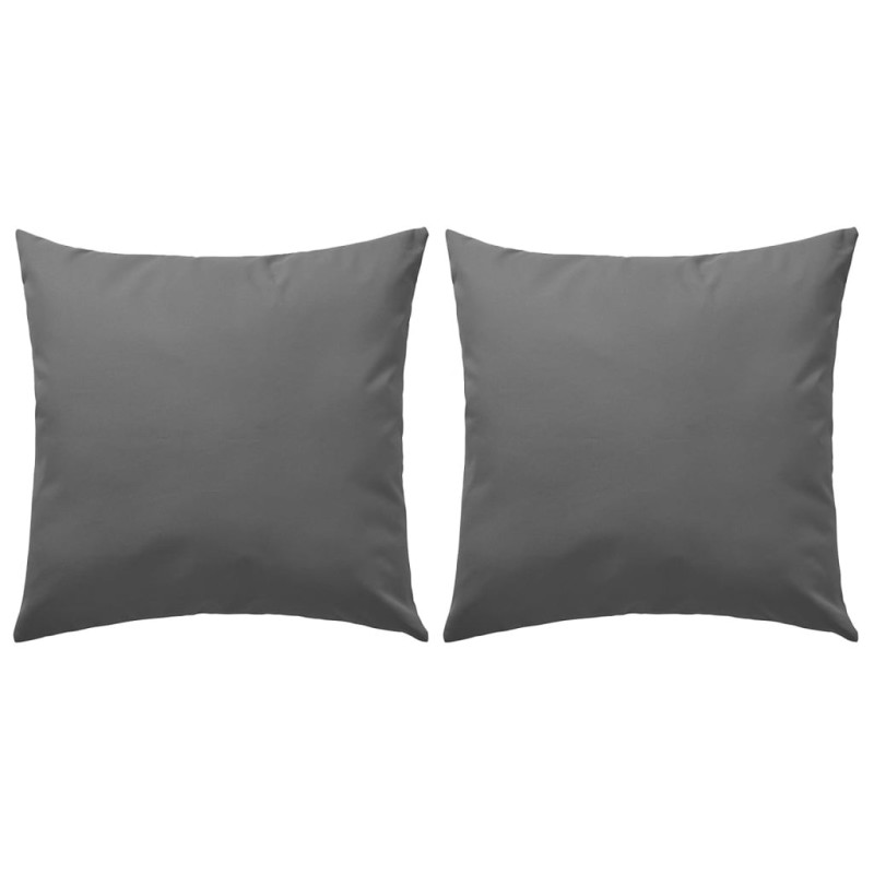 Almofadas para exterior 2 pcs 45x45 cm cinzento-Almofadas-Home Retail