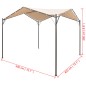 Gazebo tenda com toldo 4x4 m aço bege