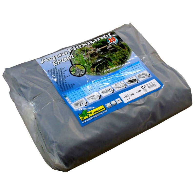 Ubbink Revestimento lagoa AquaFlexiLiner EPDM 5x5,05 m 1336125-Acessórios para fontes e lagos-Home Retail