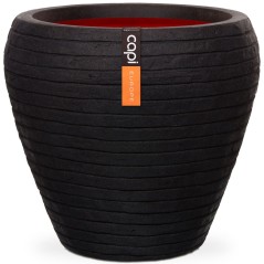 Capi Vaso afunilado Nature Row 42x38 cm preto KBLRO362