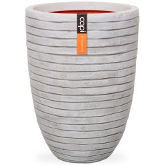 Capi Vaso elegante e baixo Nature Row 46x58 cm marfim KRWI783