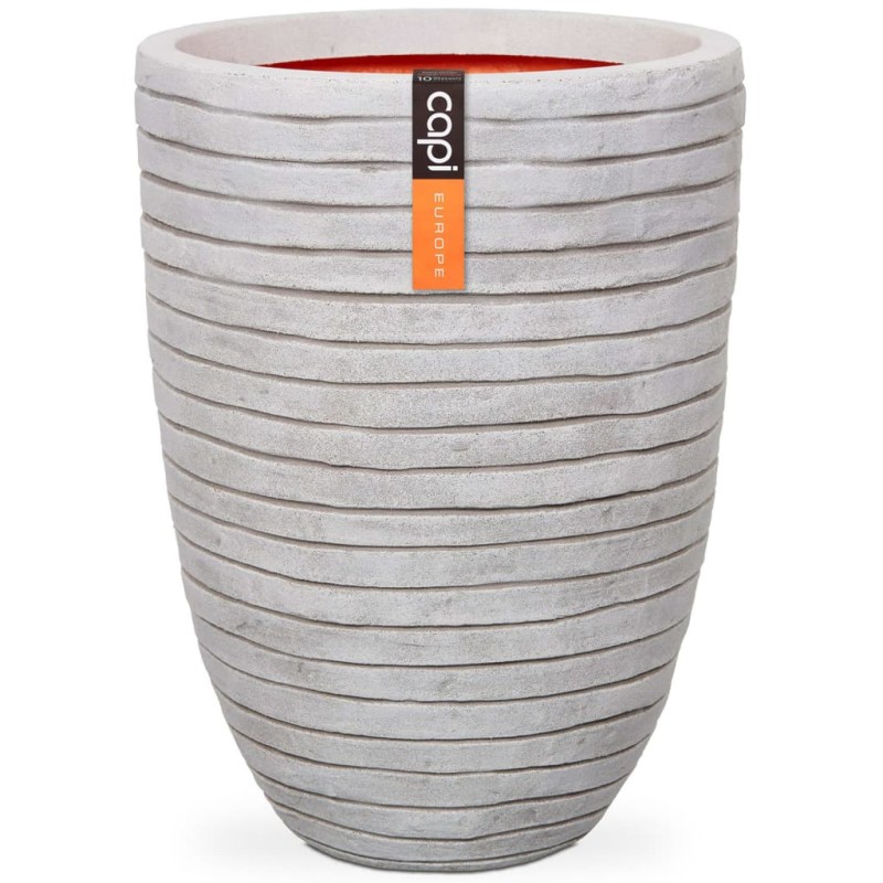 Capi Vaso elegante e baixo Nature Row 46x58 cm marfim KRWI783-Vasos e floreiras-Home Retail