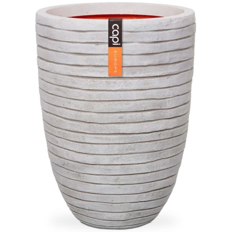 Capi Vaso elegante e baixo Nature Row 46x58 cm marfim KRWI783