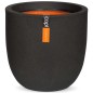 Capi Vaso oval Urban Smooth 35x34 cm preto KBL932