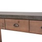 Mesa consola madeira de abeto maciça 122x35x80 cm