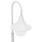 Candeeiro de pé para jardim E27 120 cm alumínio branco