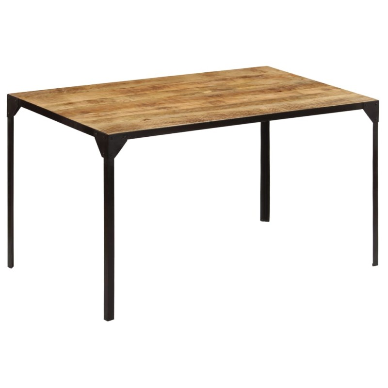 Mesa de jantar madeira de mangueira maciça 140x80x76 cm-Mesas de cozinha e de sala de jantar-Home Retail