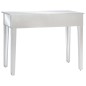 Mesa consola espelhada em MDF e vidro 106,5x38x76,5 cm