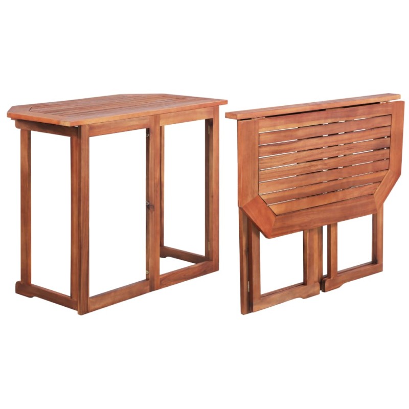 Mesa de bistrô 90x50x75 cm madeira de acácia maciça-Mesas de jardim-Home Retail