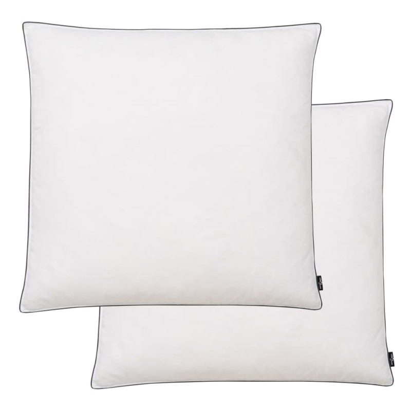 Almofadas 2 pcs enchimento de penugem/penas 80x80 cm branco-Travesseiros-Home Retail