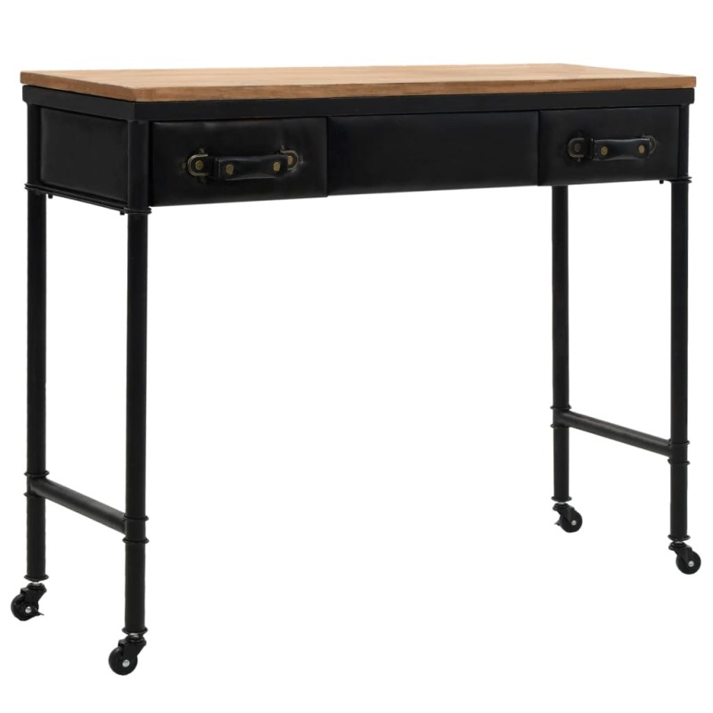 Mesa consola em MDF e madeira de abeto 100x33,5x80 cm-Mesas de apoio-Home Retail