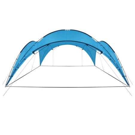 Tenda para festas arqueada 450x450x265 cm azul claro