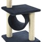 Árvore p/ gatos c/ postes arranhadores sisal 65 cm azul escuro