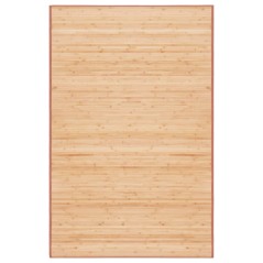 Tapete de bambu 100x160 cm castanho