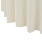 Capa extensível para mesa c/ camilha 2 pcs 180x74 cm creme