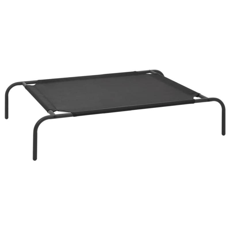 Cama para cães elevada preto S textilene-Ninhos para cães-Home Retail