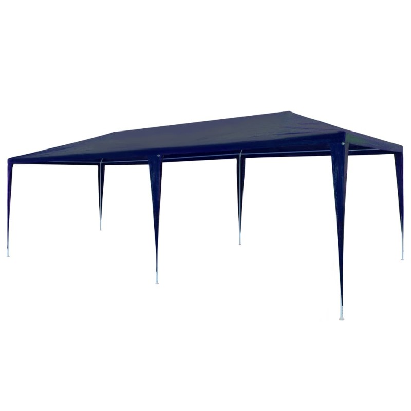 Tenda para festas 3x6 m PE azul-Toldos e gazebos-Home Retail