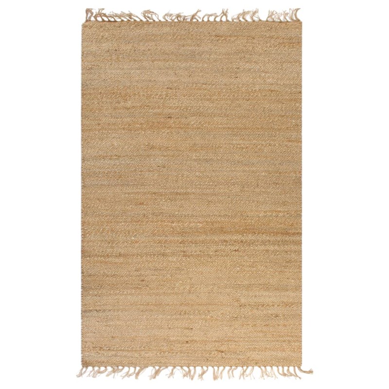 Tapete de juta tecido à mão 120x180 cm natural-Tapetes-Home Retail