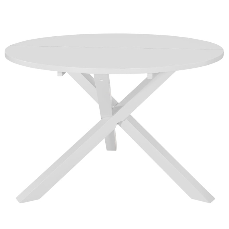 Mesa de jantar 120x75 cm MDF branco-Mesas de cozinha e de sala de jantar-Home Retail