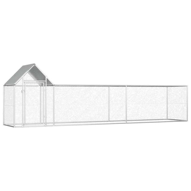 Galinheiro 5x1x1,5 m aço galvanizado-Casotas e gaiolas para animais pequenos-Home Retail