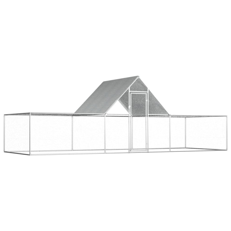 Galinheiro 6x2x2 m aço galvanizado-Casotas e gaiolas para animais pequenos-Home Retail