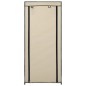 Sapateira com cobertura 58x28x106 cm tecido cor creme