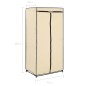 Roupeiros 2 pcs 75x50x160 cm creme