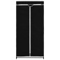 Roupeiros 2 pcs 75x50x160 cm preto