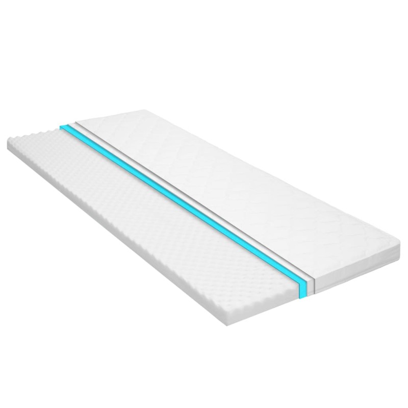 Sobrecolchão 100x200 cm perfil estilo ovo em espuma fria 6 cm-Capas acolchoadas para colchões-Home Retail