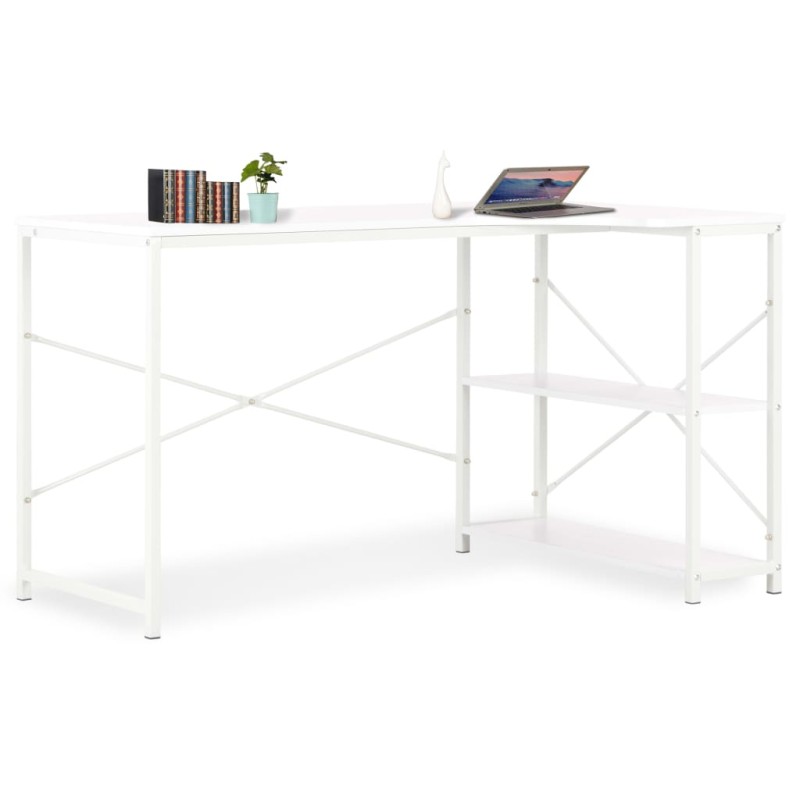 Secretária de computador 120x72x70 cm branco-Escrivaninhas-Home Retail