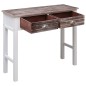 Mesa consola 90x30x77 cm madeira castanho