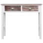 Mesa consola 90x30x77 cm madeira castanho