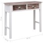 Mesa consola 90x30x77 cm madeira castanho